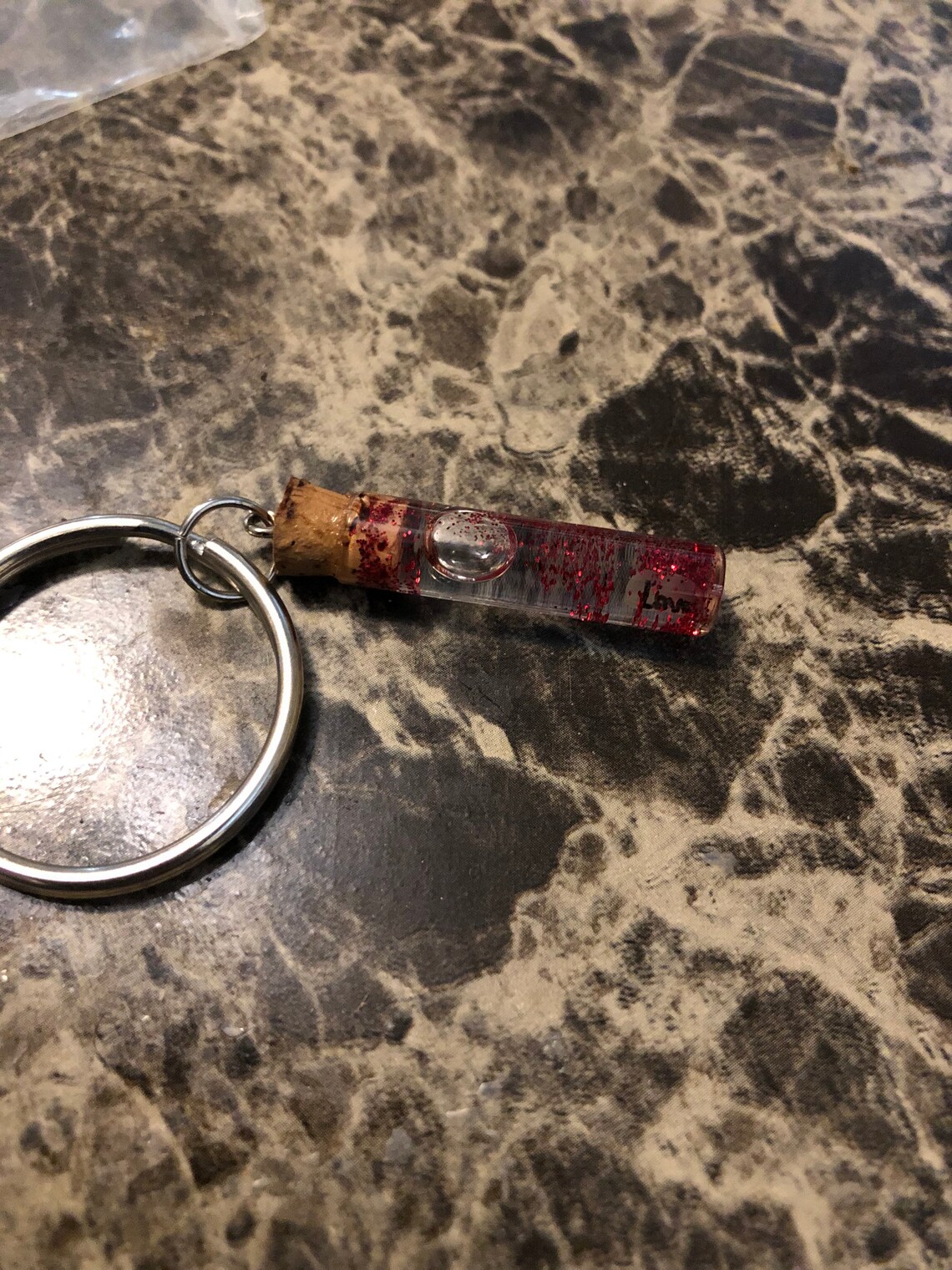 Grain of rice keychain love Etsy