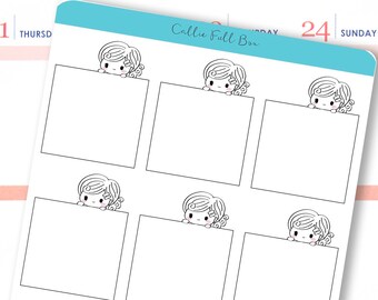 Callie Full Box / Planner Character Stickers / Callie The Planner Girl / Planner Character Stickers / Full Box Planner Stickers