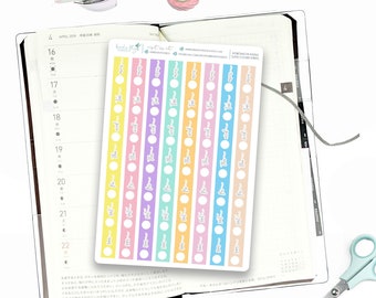 Pastel Hobonichi Date Cover Stickers |  Pastel Date Cover Stickers for Hobonichi Weeks