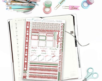 Hobonichi Settimane Settimana Settimana Babbo Natale Accogliente / Hobonichi Settimane Settimana Diffusione Settimanale / Kit Settimanale A tema / Settimane di Natale, Kit Settimana Settimana