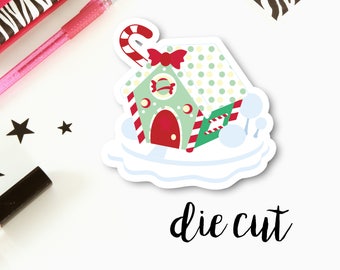 Kartony Die Cut Christmas Piernik | Pojedyncze kartony Die Cut dla planistów, czasopisma, Scrapbooking, TNs/Foxy Fix, Notebook podróżnik