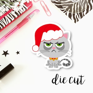 Cardstock sterven gesneden kerst norse kat | Cardstock sterven enkele gesneden voor Planners, tijdschriften, Scrapbooking, TNs / Foxy Fix, Traveler's Notebook