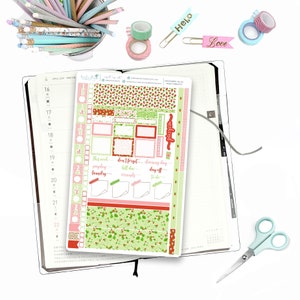 Hobonichi Weeks Weekly Kit Strawberry Fields / Hobonichi Weeks Weekly Spread / Themed Weekly Kits / Strawberry Fields Hobo Weeks, Weekly Kit