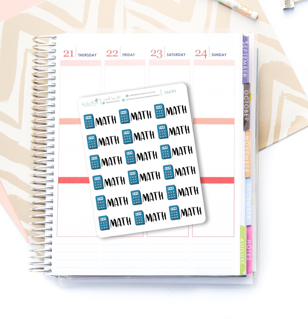 Math Stickers / Virtual Learning Stickers / Distance Learning Stickers ...