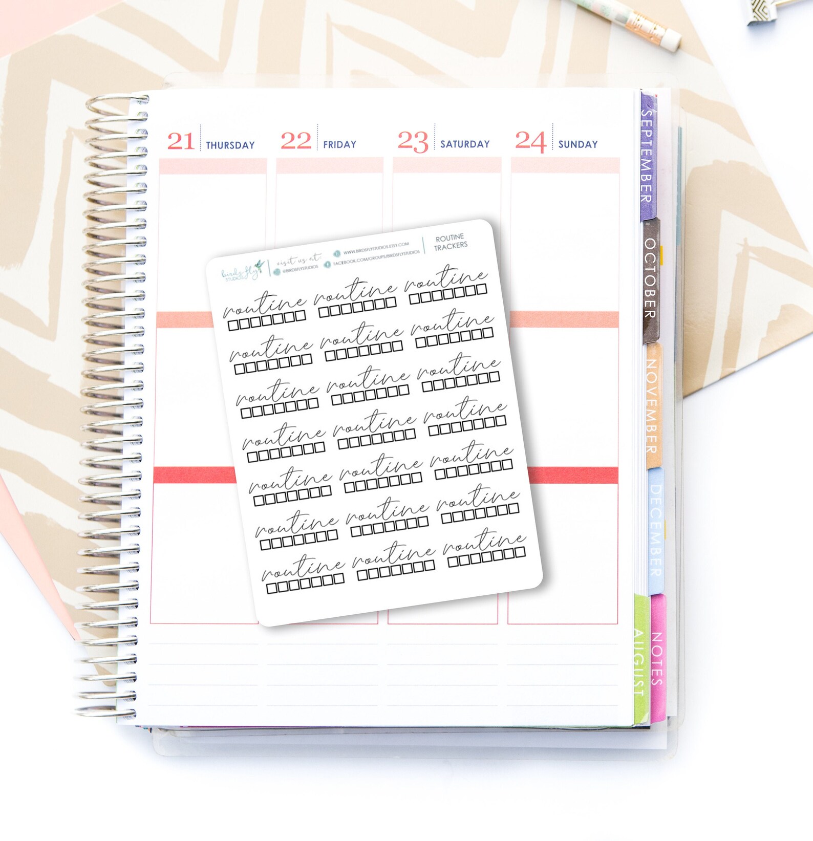 Planner Routine Habit Tracker Stickers / Habit Tracker Stickers ...