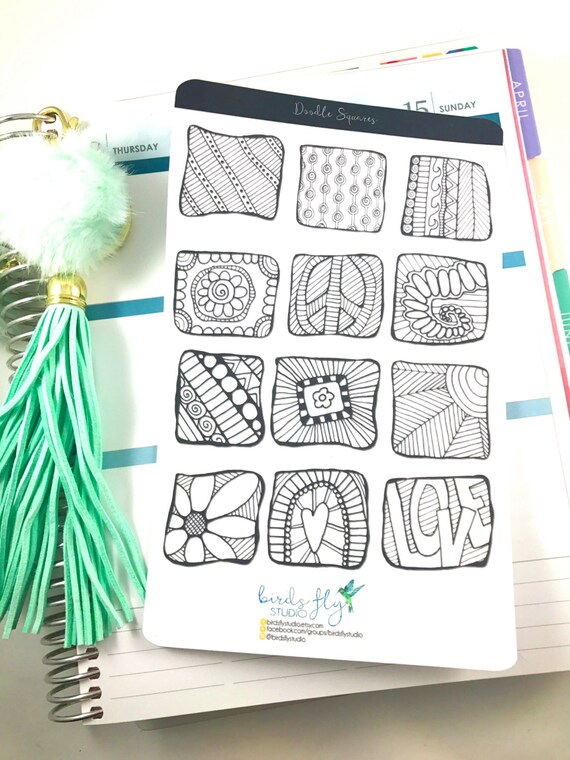 Coloring Stickers Adult Coloring Page Stickers / Colouring | Etsy