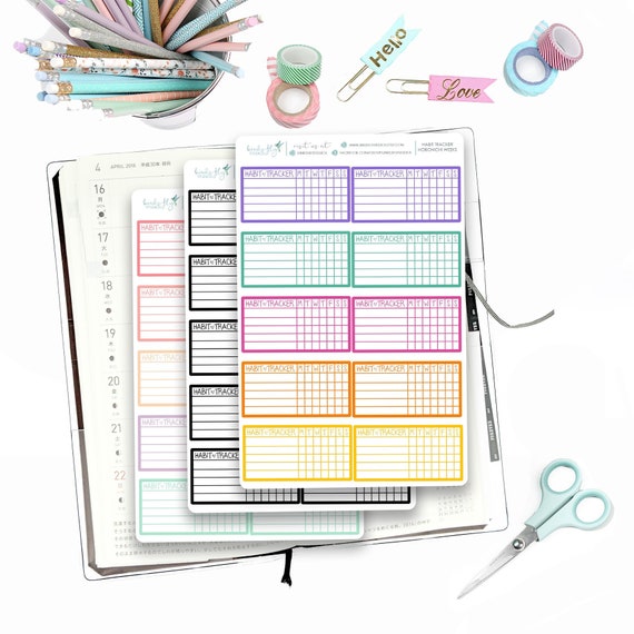 Stickers Paper Stickers, Labels & Tags Many Color Options Hobonichi ...