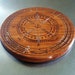 Classic Compass Rose Cribbage Board With Pegs 