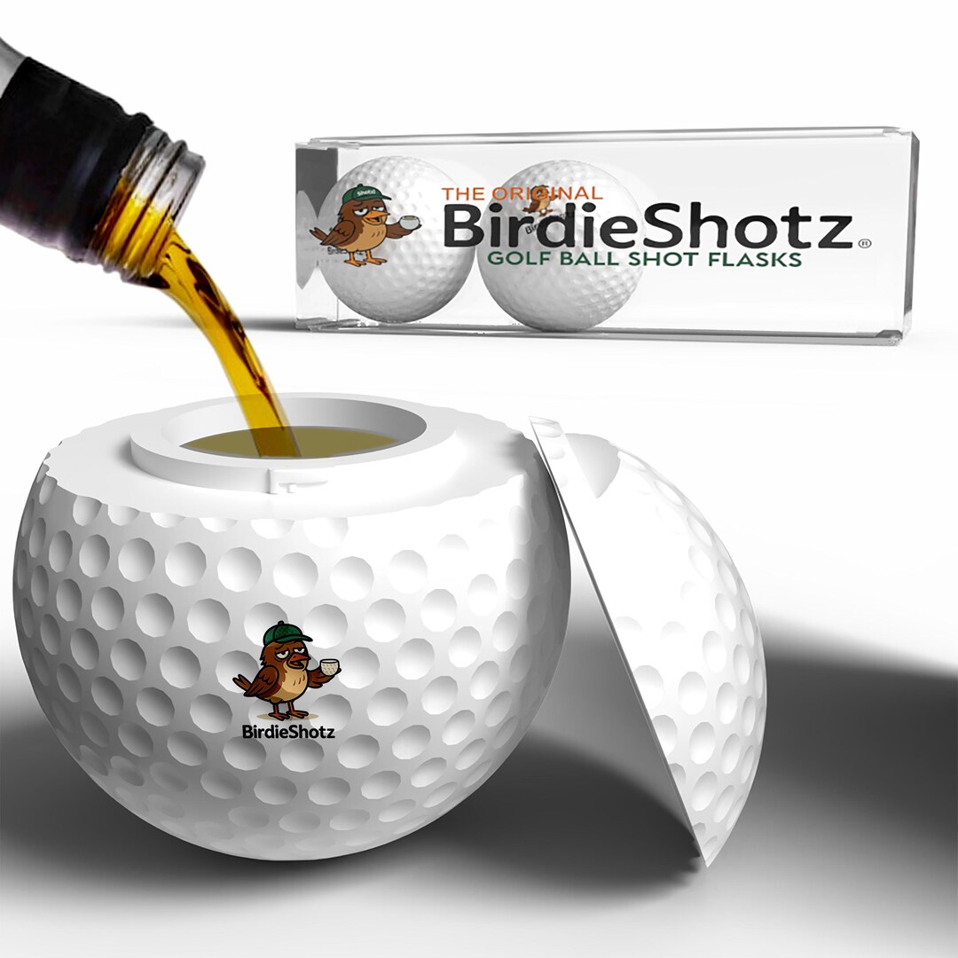 Golf Ball Flask Set, Funny Golf Gift, Happy Gilmore Inspired