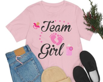 Team Girl - Gender Reveal Shirts, Baby Shower,  Unisex T-Shirt