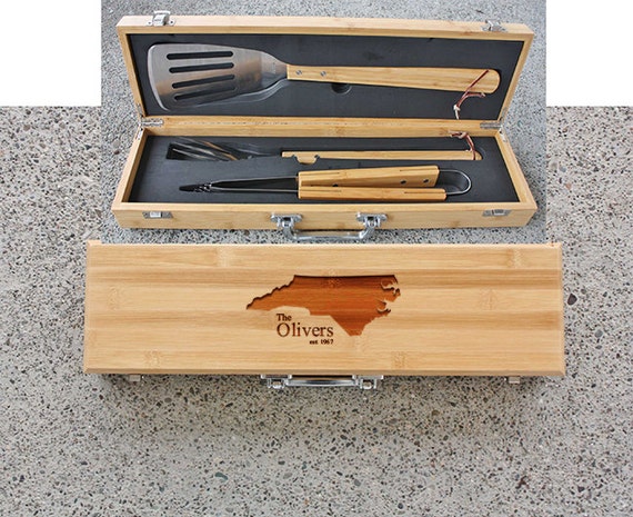Ships Fast Any State Custom Grill Set For Him Personalized Etsy