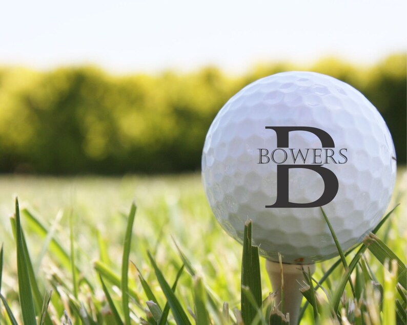 SHIPS FAST Personalized Golf Balls Custom Last Name Printed Etsy