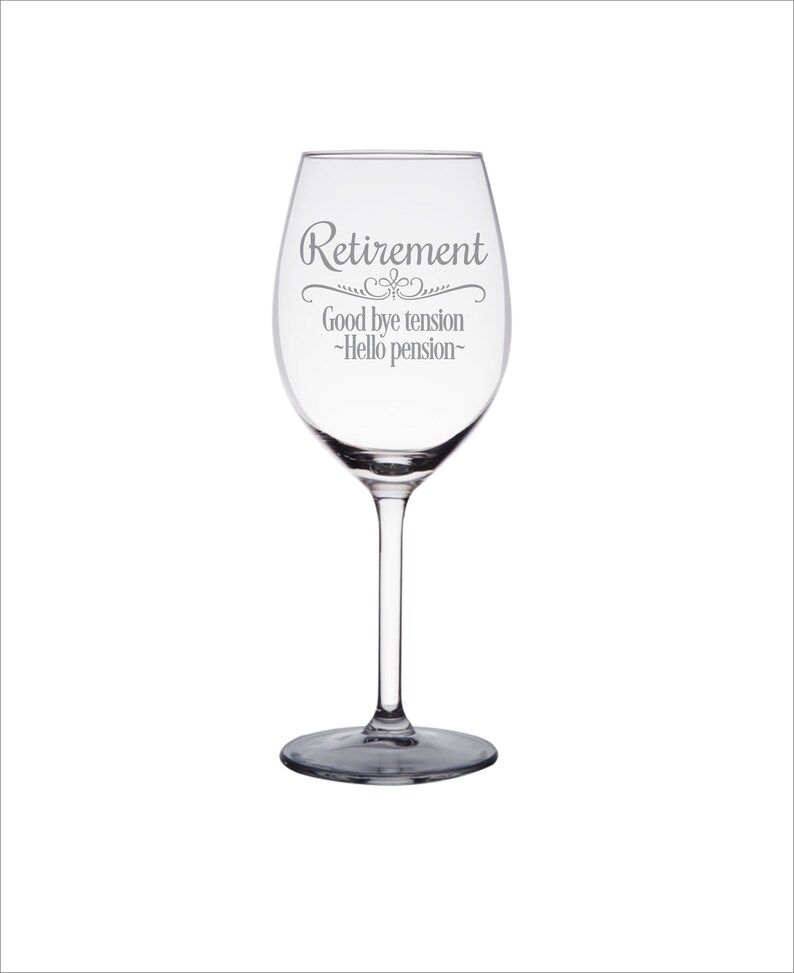 SHIPS FAST Engraved Retirement Wine Glass Farewell Gift for Etsy