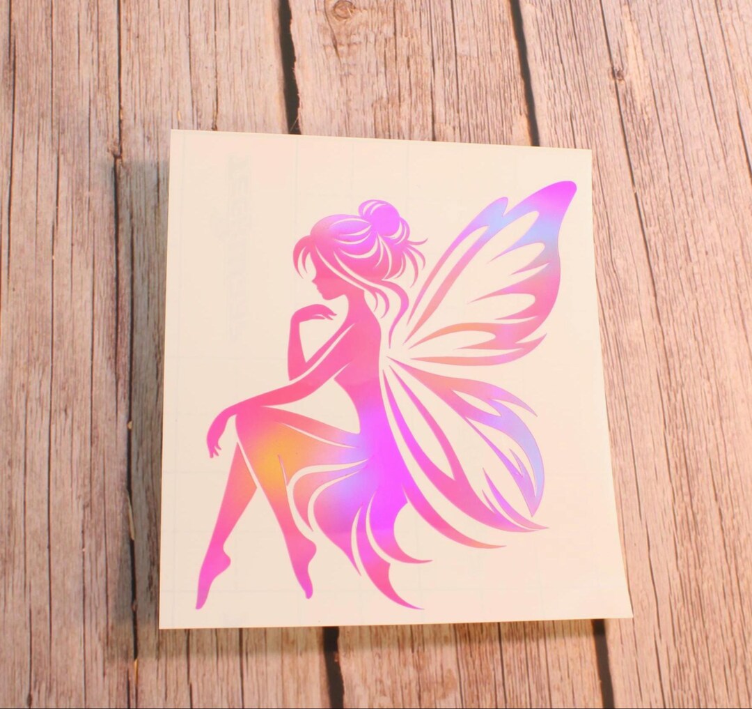 Fairy Vinyl Decal – Permanent Fairy Silhouette Sticker for Cars ...