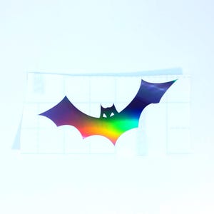 Halloween Bat Vinyl Decal: Spooky Gothic Car, Laptop, Window Sticker