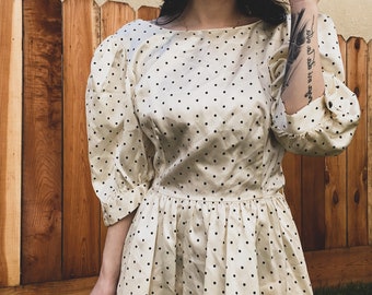 robe à pois vintage des années 50