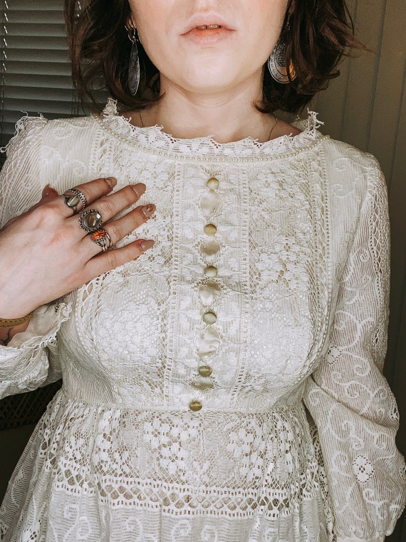 antique/vintage white lace dress. SALE