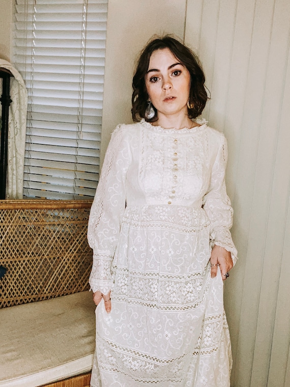antique/vintage white lace dress. SALE - image 2
