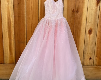 Baby pink vintage dress