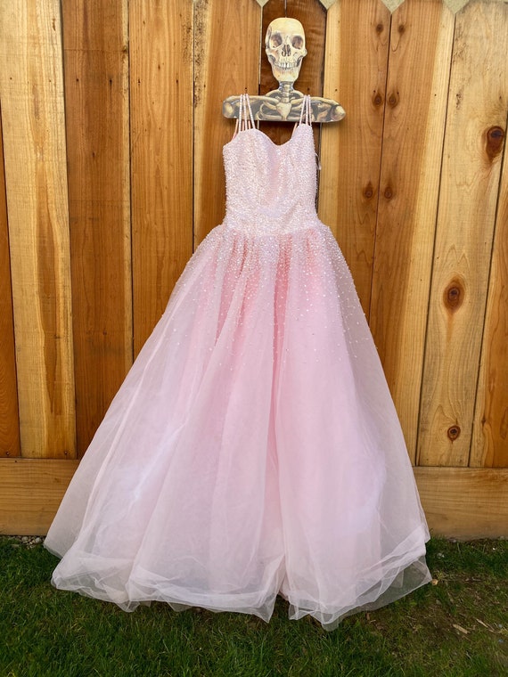 Baby pink vintage dress