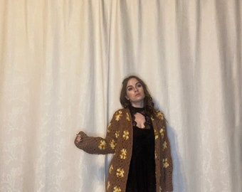 Vintage crochet sweater.