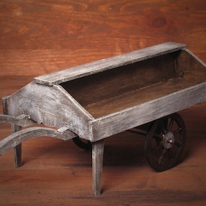 Shabby Chic Miniature Market Wagon for your Dollhouse
