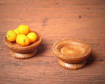 Miniature Wooden Bowl for Your Dollhouse