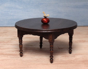 Rustic Miniature Table for Your Dollhouse