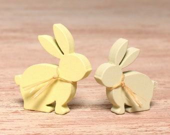 Cute Miniature Wooden Rabbit for Your Dollhouse