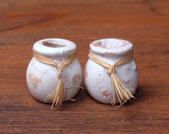 Mediterraner Miniatur-Tontopf fürs Puppenhaus | Etsy