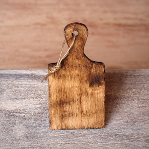 Rustic Miniature Cutting Board for Your Dollhouse Kitchen