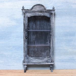 Miniature Cabinet in Shabby Chic Design for Dollhouses