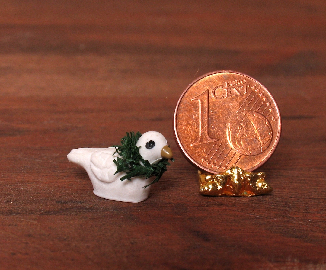 Cute Miniature Dove for Your Dollhouse - Etsy