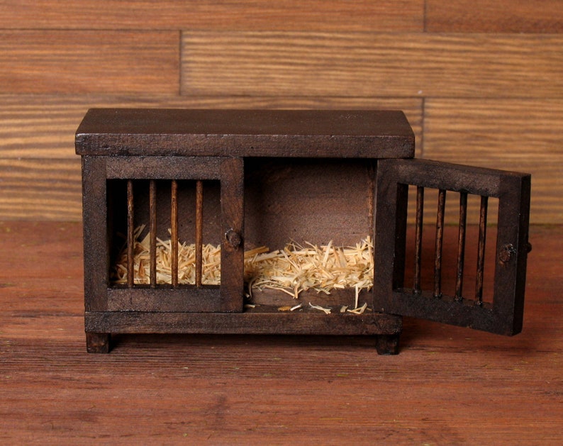 Miniature Rabbit Hutch / Henhouse for Your Dollhouse Etsy