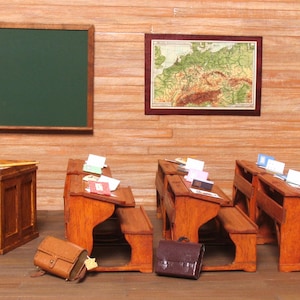 Vintage Product - Miniature Classroom by Mini Mundus