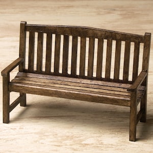 Miniature Garden Bench for Your Dollhouse