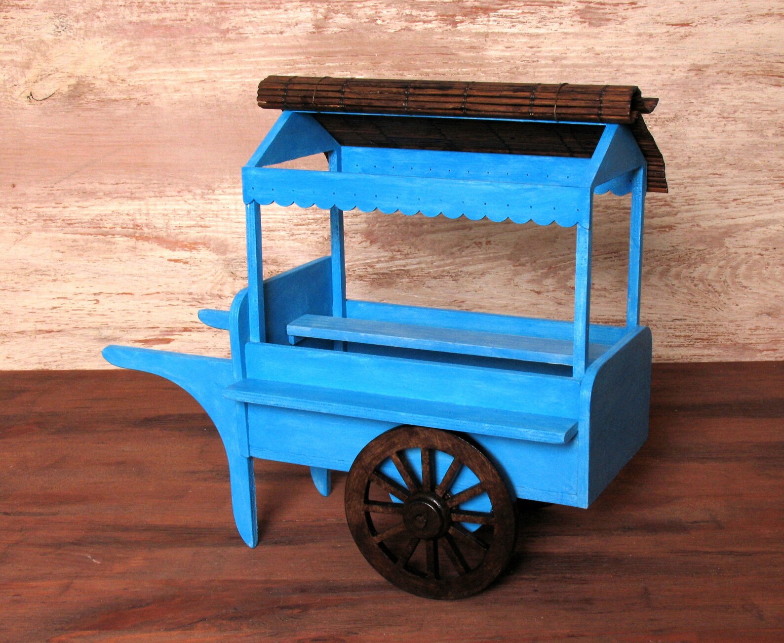 Shabby Chic Miniature Market Wagon for Your Dollhouse Etsy
