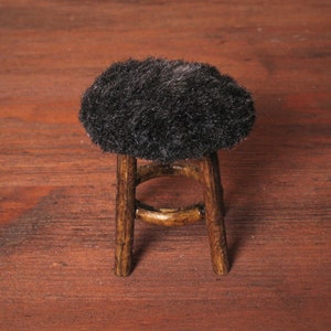 Miniature Fur Stool for Your Dollhouse image 5