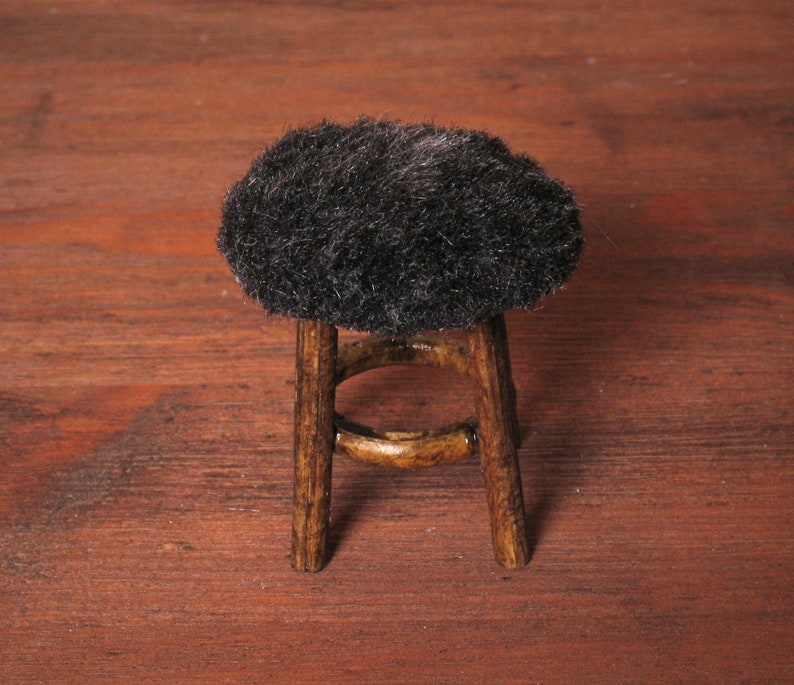 Miniature Fur Stool for Your Dollhouse image 5