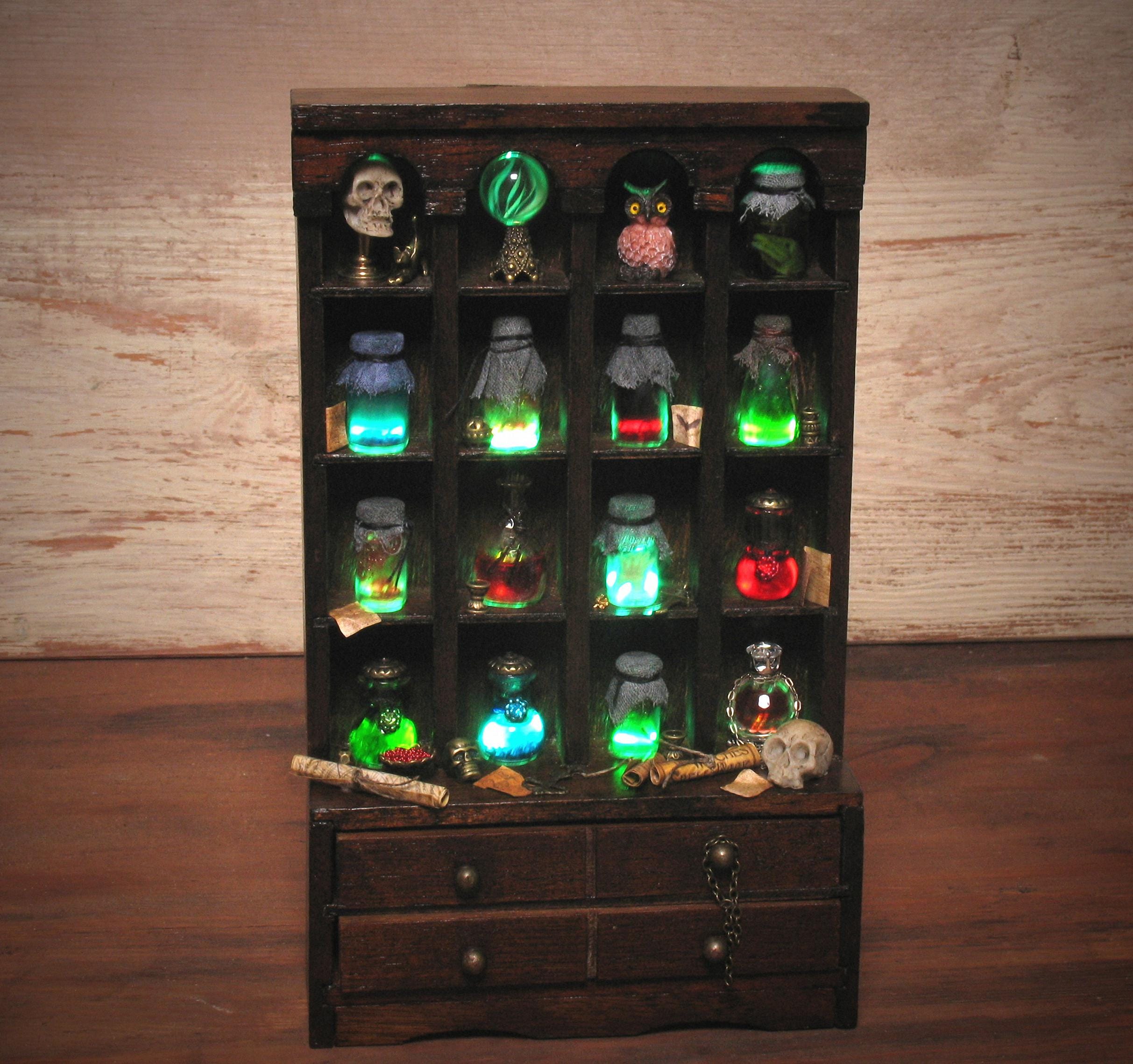 Lot Miniatures Sorcières - Figurines Collection, Décoration Vitrine, Porte-bonheur