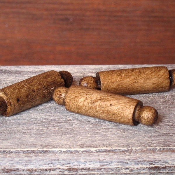 Miniature Wooden Rolling Pin for Your Dollhouse