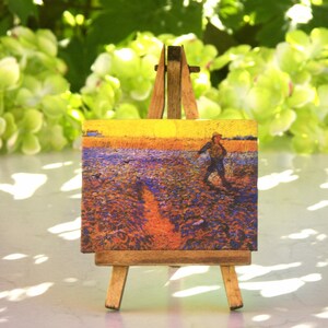 Miniature Van Gogh The Sower Canvas for your Dollhouse image 2