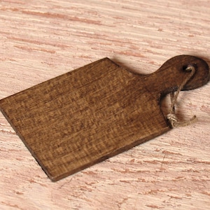 Rustic Miniature Cutting Board for Your Dollhouse Kitchen