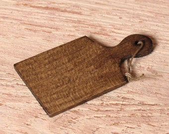 Rustic Miniature Cutting Board for Your Dollhouse Kitchen