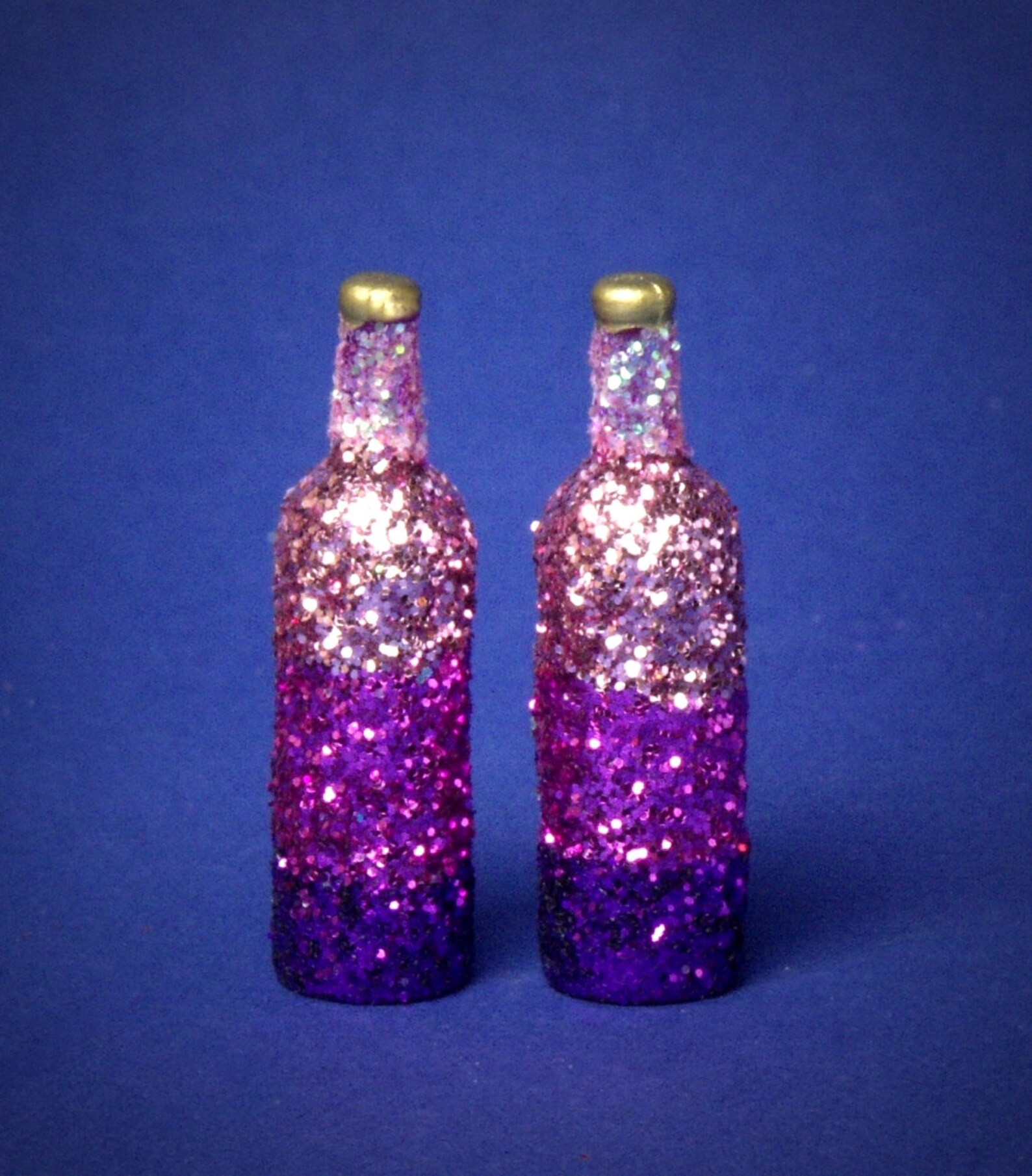 Decorative Miniature Bottle Shades of Purple for Your Etsy