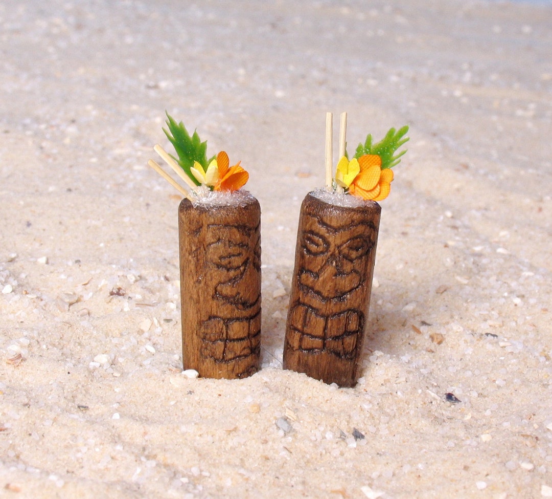 Miniature Hawaiian Tiki Totem Cup in Scale 1/6 - Etsy