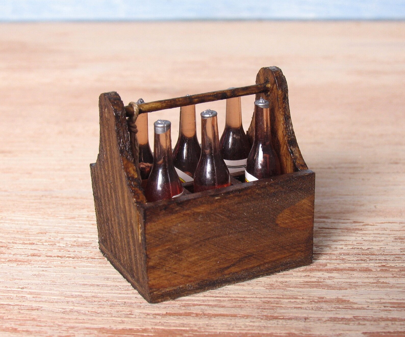 Rustic Miniature Beer Case for Your Dollhouse - Etsy
