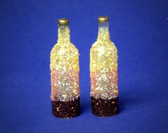 Decorative Miniature Bottle Bronze / Yellow for your Dollhouse