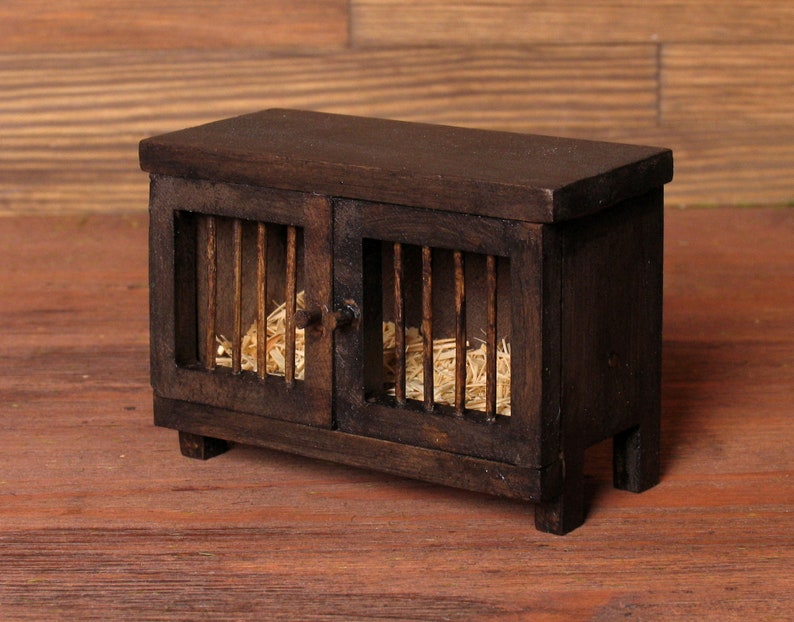 Miniature Rabbit Hutch / Henhouse for Your Dollhouse Etsy
