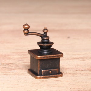 Antique Miniature Coffee Mill for Your Dollhouse
